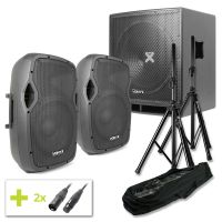 Vonyx Active 2.1 Live Set - Subwoofer Amplifié, 2800 Watts, Enceintes 15"