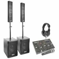 Vonyx Système de Sonorisation 2.2 Complet Kit Sono DJ avec Table de Mixage Bluetooth 1500W