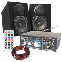 Fenton Compact HiFi Kit Complet avec Amplificateur et Haut-Parleurs