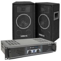 Vonyx 300W DJ Luidspreker en Versterker combinatie