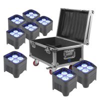 BeamZ BBP94 Uplight set van 8x BBP94 in FCC9 flightcase