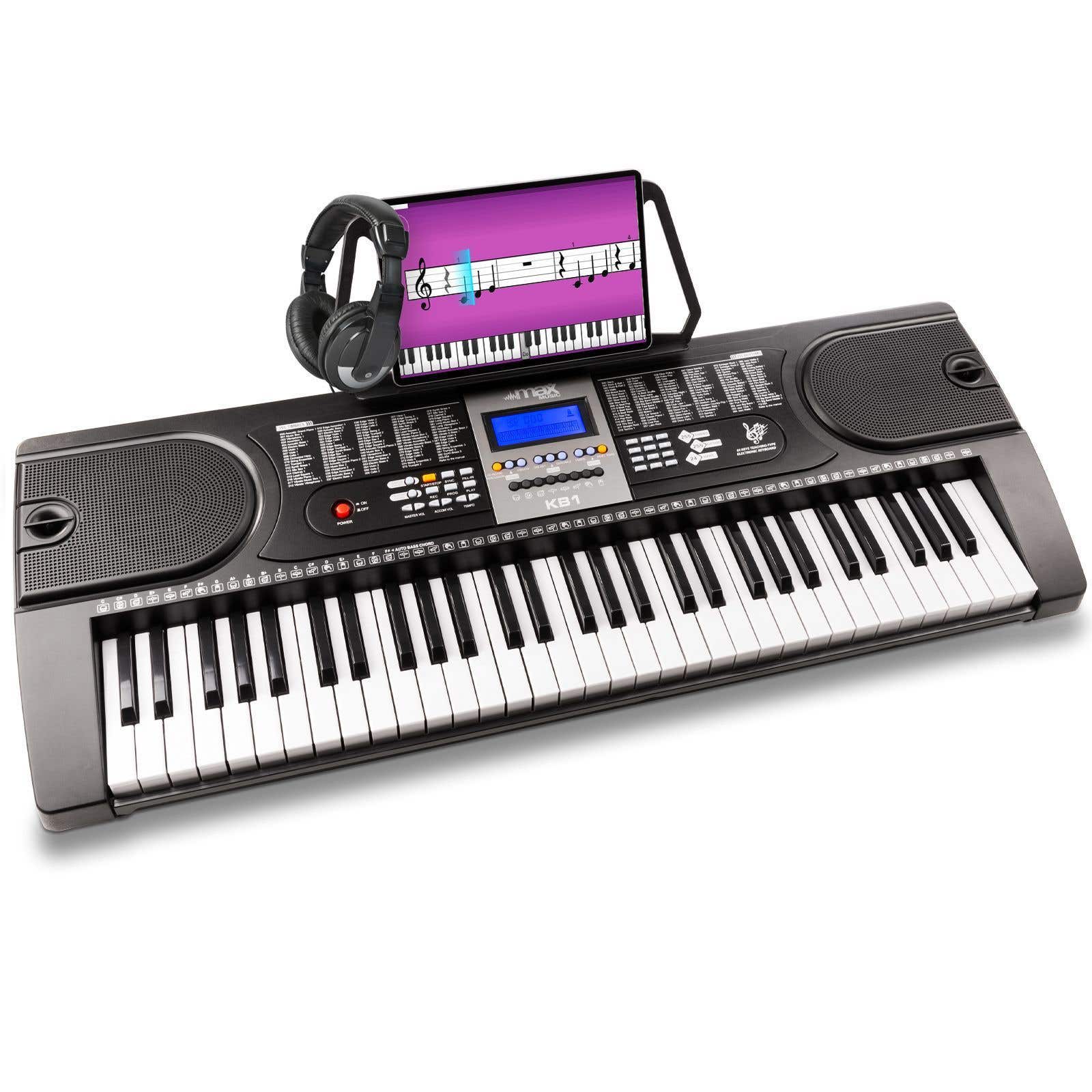 Max KB1 Kit Clavier Electronique avec Casque Audio