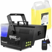 BeamZ RAGE1500LED Machine à Fumée avec 5 Litres de Liquide