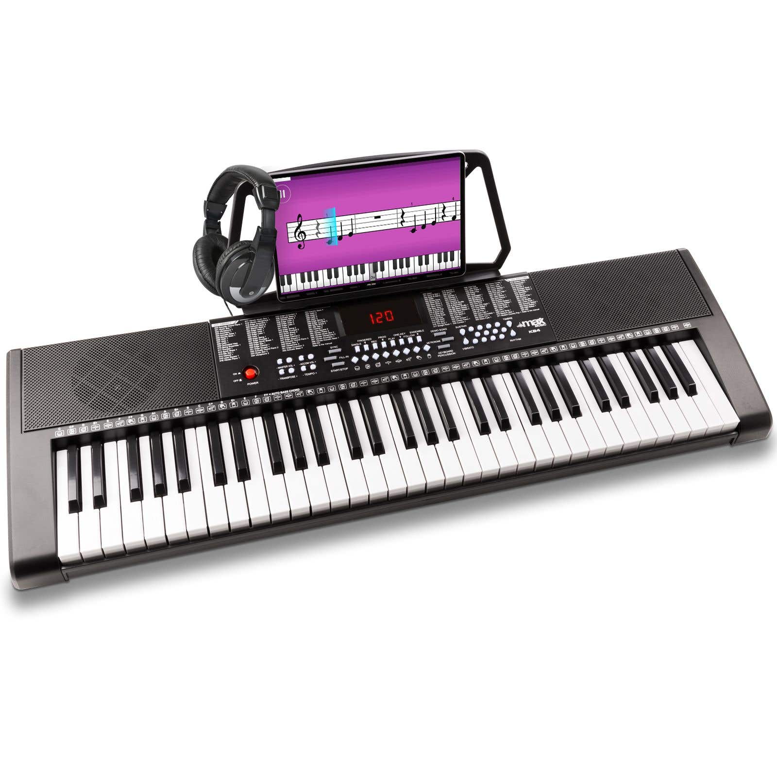 Max KB4 Kit Clavier Electronique avec Casque Audio