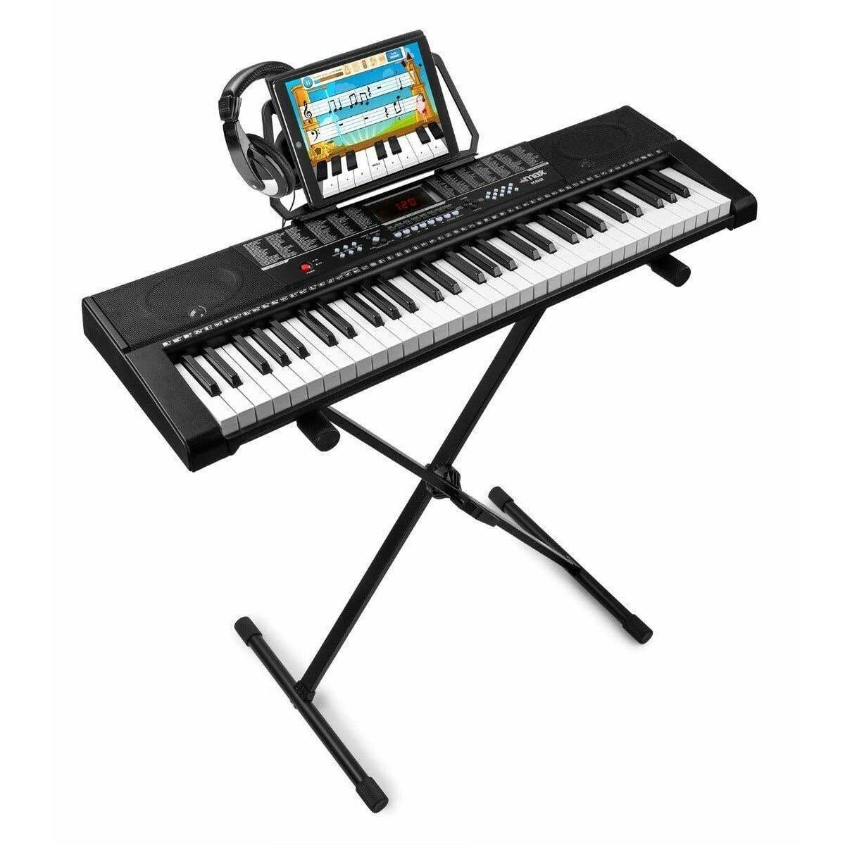 Max KB2 Kit Clavier Electronique avec Casque Audio et Stand