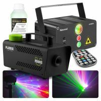 Fuzzix F500S - Machine à Fumée avec Liquide et 2 Lasers et Gobo