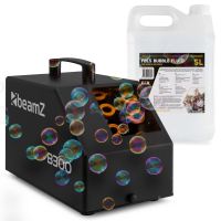 BeamZ B300 Pack Machine à Bulles Enfant/Anniversaire avec 5L de Liquide