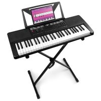 Max Rhapsody54 – Clavier Électronique 54 Touches, avec Stand inclus, Débutant – Modes Apprentissages