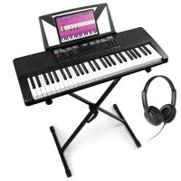 Max Rhapsody54 - Clavier Électronique 54 Touches avec Casque Audio et Stand, Idéal Débutant – Clavier MIDI