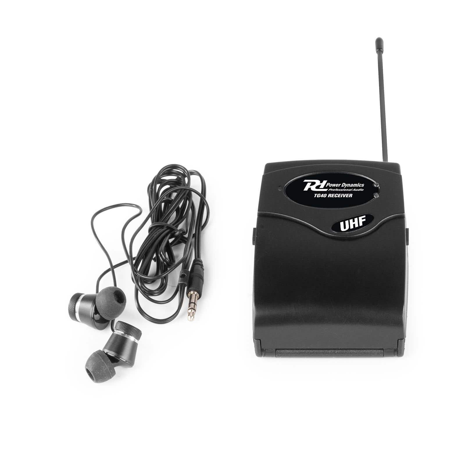 Power Dynamics TG40R - Récepteur Sans Fil Visite Guidée - 50 m