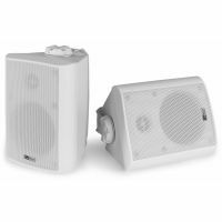 Power Dynamics BC40V Enceinte PUBLIC ADRESS 100V - 100 V/8 Ω, 100W, 4", Intérieur et Extérieur IPX5, (PAIRE), Blanche