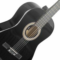 Max SoloArt Pack Guitare Classique Junior 1/4 - Noire, Enfant 4 à 6 ans