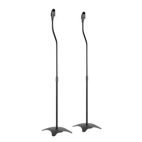 Audizio HTS10 pied d'enceinte réglable en hauteur lot de 2 - noir
