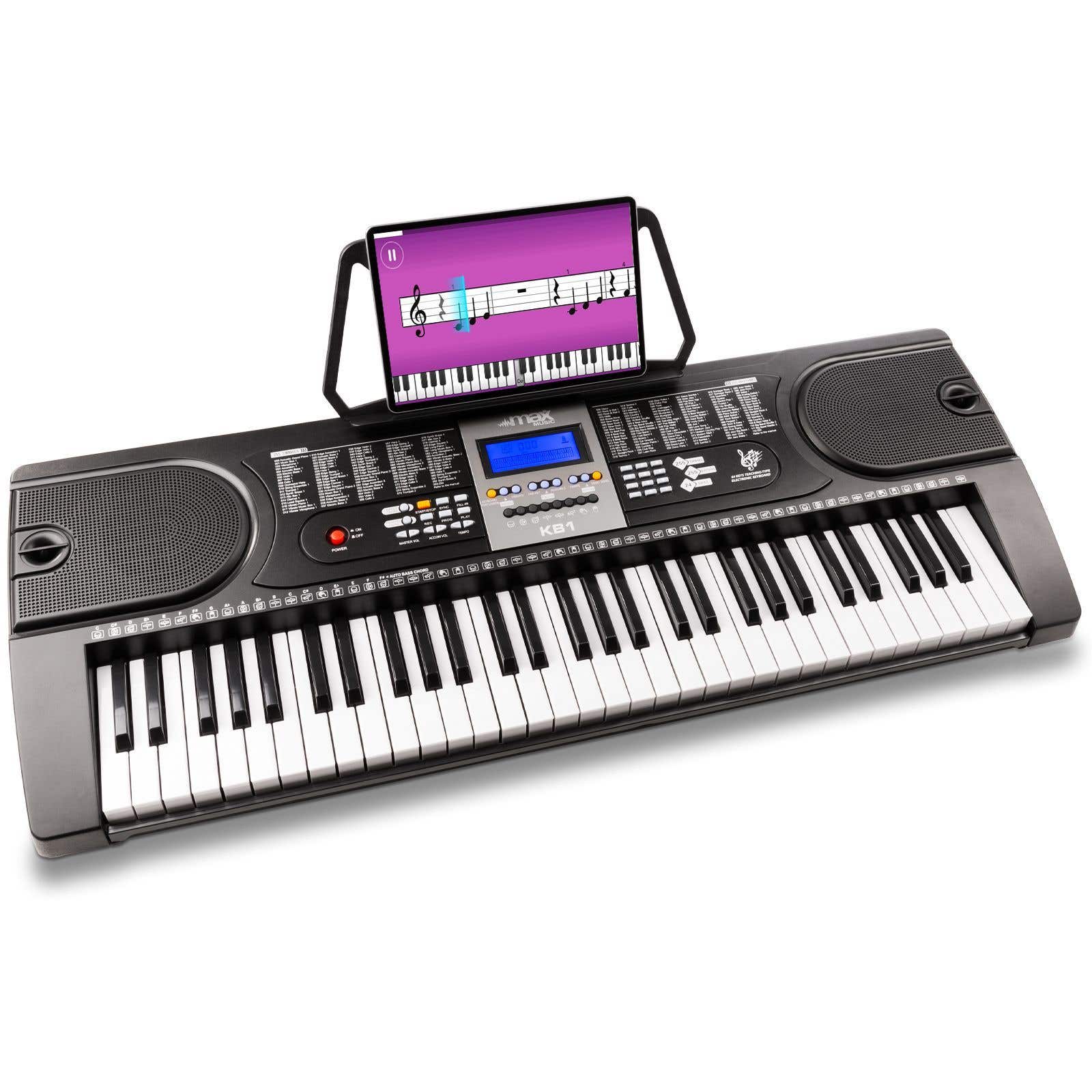 Max KB1 - Clavier électronique 61 touches avec écran LCD