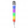 Fenton KMD55W Microphone Karaoké Blanc avec Éclairage LED