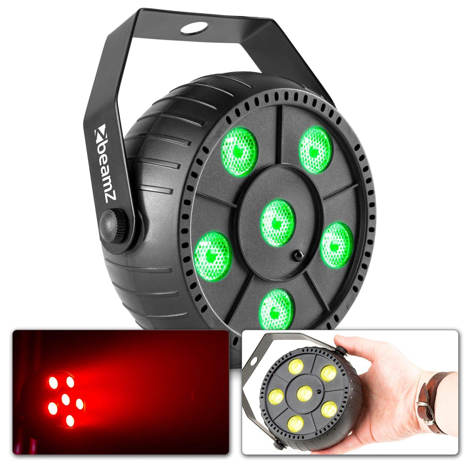 Beamz PLP10 Projecteur par LED avec batterie intégrée 6 x 2 watts RVB