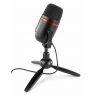 Power Dynamics PCM100 - Microphone Streaming avec trépied - Noir