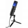 Power Dynamics PCM120 - Microphone Streaming avec trépied - Noir