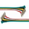 PD Connex Jeu de 6 câbles Professionnel Stéréo Jack 6.35 mm 