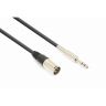 Vonyx Câble audio cordon xlr mâle / jack 6,35 stéréo - 1,5m