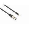Vonyx Câble audio cordon xlr femelle / jack 3,5 stéréo - 0,5m