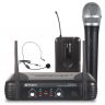 SkyTec STWM722C - Microphone sans fil et micro-casque, UHF, 2 canaux