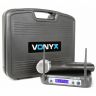 Vonyx WM512 - Système Micros Station sans Fil VHF, 2x Micros Main sans Fil
