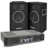 Vonyx Kit Sono DJ enceintes et amplificateur 500W