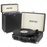 Fenton RP115C Platine vinyle vintage Bluetooth et RC30 Valise pour disques vinyles - Noir