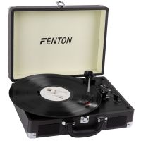 Fenton RP115C - Platine vinyle vintage Bluetooth à 3 vitesses - Noir