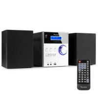 Audizio Metz - Radio Système Hifi DAB+ et Lecteur CD avec Bluetooth - Aluminium