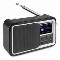 Audizio Anzio radio DAB+ avec batterie et technologie sans fil Bluetooth - Noir