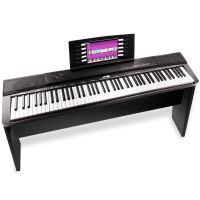 MAX KB6W Clavier électronique 88 touches avec meuble en bois pour musicien confirmé