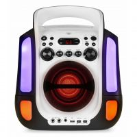 Fenton SBS30W - Enceinte Karaoké bluetooth portable avec 2 microphones - Blanc
