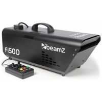 BeamZ Fazer F1500 - Machine à brouillard avec DMX et contrôleur, 1500 Watts, avec télécommande, réservoir 2L