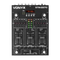 Vonyx STM2270 - Table de Mixage DJ 4 canaux, entrée USB,  Bluetooth