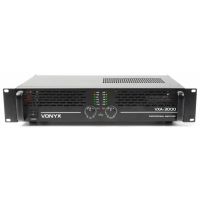 Vonyx VXA-3000 Amplificateur Professionnel, 2x 1500 Watts, Connexion en Pont