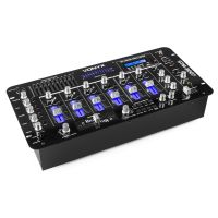 STM-3007 Table de mixage 6 canaux SD/USB/MP3/LED/Bluetooth 19"
