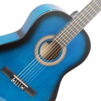 Max SoloArt - Guitare Acoustique Classique Pack Débutant - Bleue