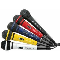 Fenton DM120 - Set de 5 Microphones Filaires 5x3 Mètres, Fréquences 100 - 10000 Hz