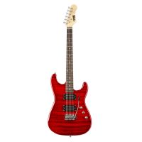 Kit débutant de guitare électrique rouge pleine grandeur de 39 pouces