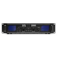 SkyTec SPL 2000 - Amplificateur 2 x 1000 W, égaliseur 3 bandes intégré, audio 2.0