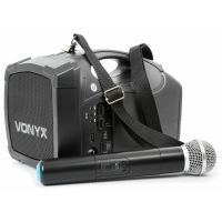 Vonyx ST010 - Système haut-parleur amplifié + Micro sans fil, 30 Watts RMS
