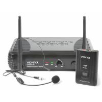 Vonyx STWM711H - Microphone serre-tête avec émetteurs de poche