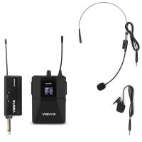Occasion - Vonyx WM55B Ensemble Microphone Sans Fil UHF avec Émetteur BodyPack