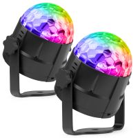 Fuzzix Tornado - Pack de 2 Boules Disco Lumineuses RGB