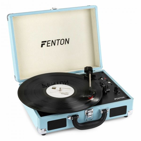 Fenton RP115 Platine Vinyle Bluetooth Valise - Bleu