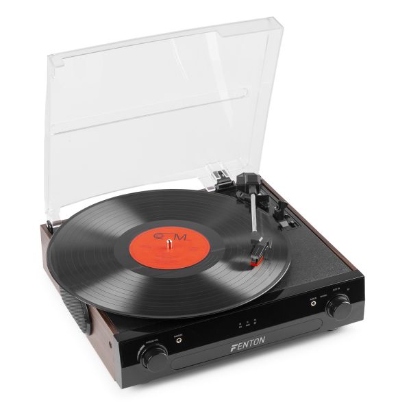 Fenton RP102B Platine Vinyle Bluetooth - Noir/Bois