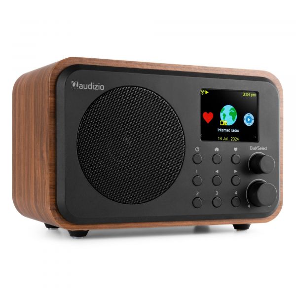 Audizio Vicenza Radio Internet Wifi Bluetooth Batterie Intégrée - Bois Foncé