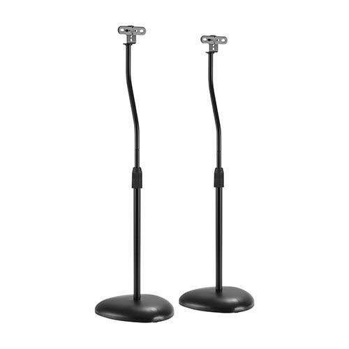 Audizio HTS12 Pied d'Enceinte Réglable en Hauteur Lot de 2 - Noir